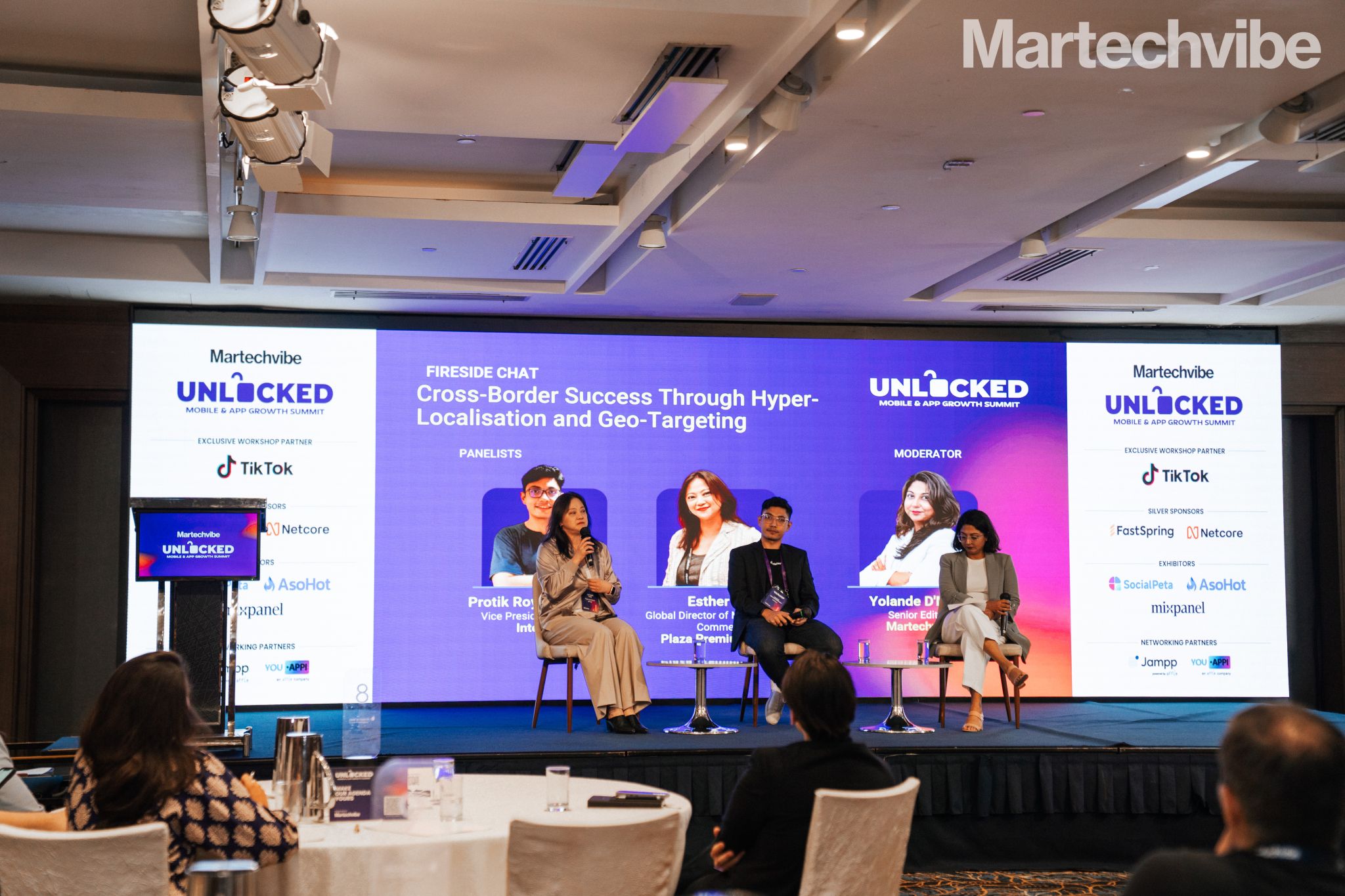 Protik Roychowdhury on fireside chat panel at Martechvibe Unlocked Summit